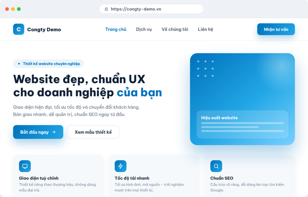 thiet ke website