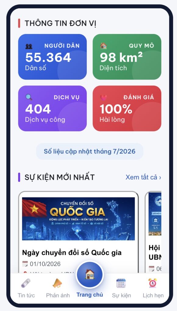 Trang chủ Zalo Mini App