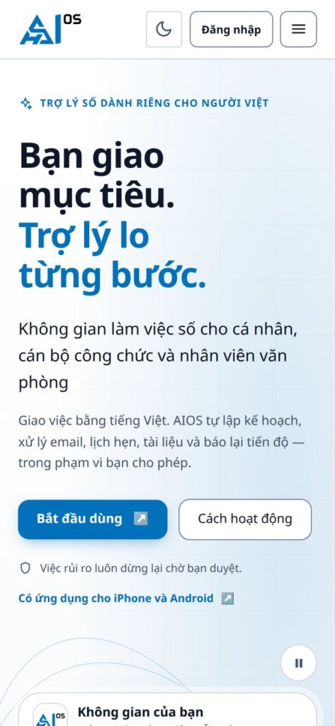 AIOS - ứng dụng di động