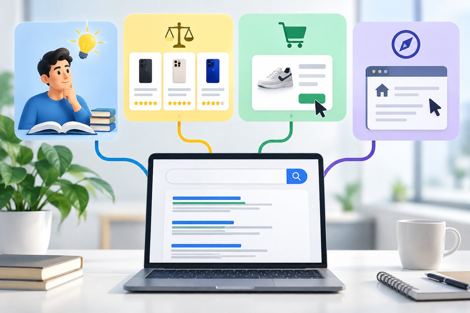Ảnh minh hoạ: Cách xác định search intent từ kết quả tìm kiếm