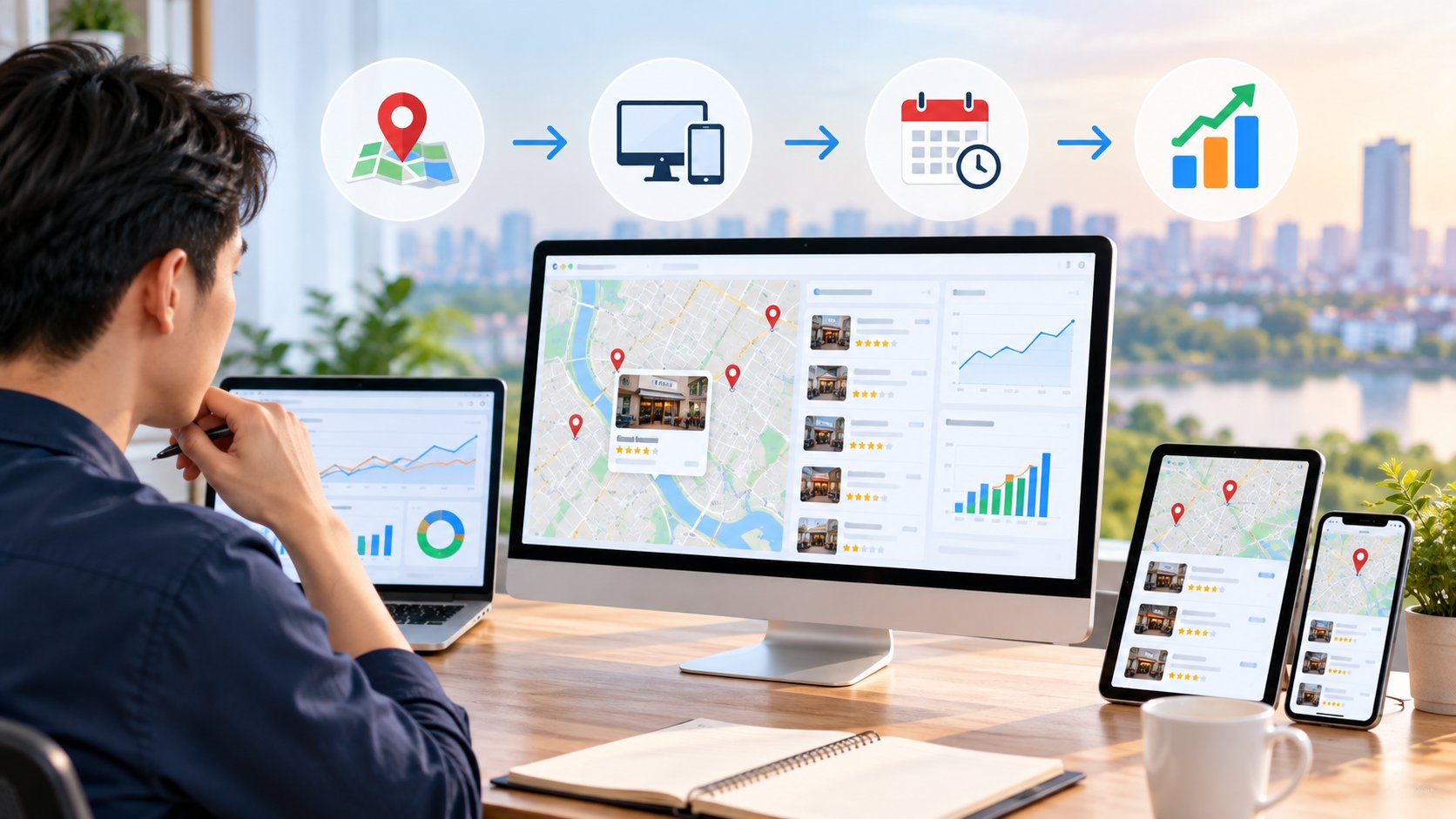 Theo dõi thứ hạng Local SEO chính xác, lặp lại 3 Ảnh minh hoạ: Theo dõi thứ hạng Local SEO chính xác, lặp lại