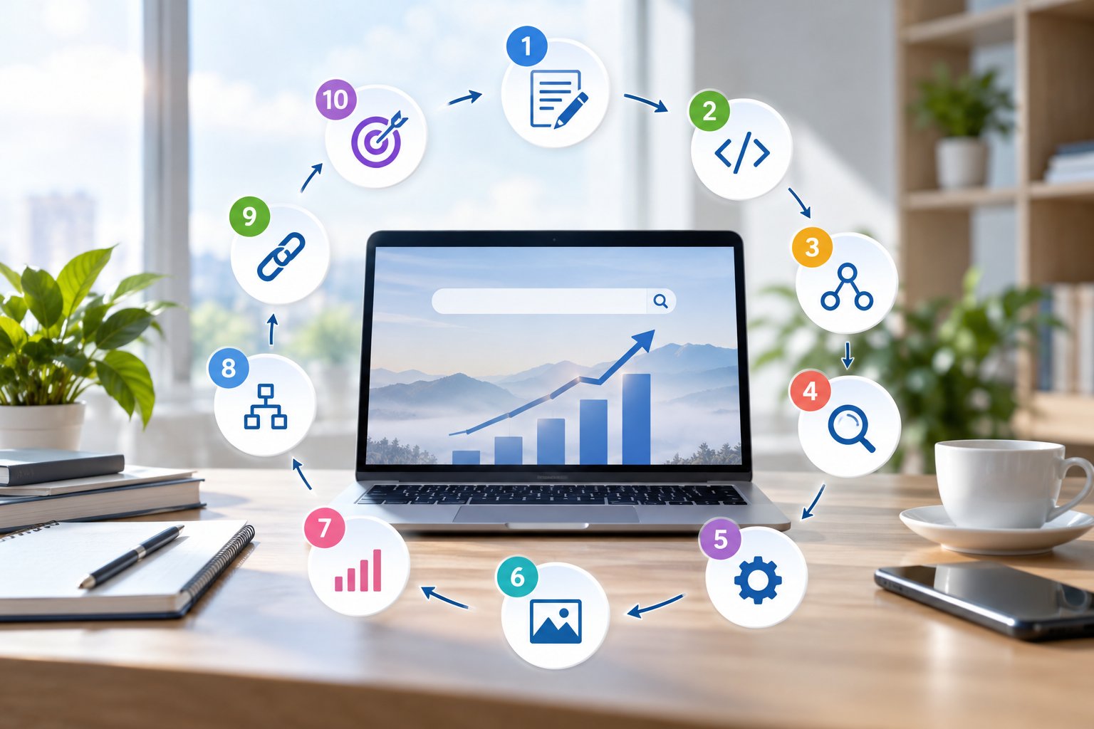 Ảnh minh hoạ: Tối ưu SEO website: Quy trình 10 bước bền vững