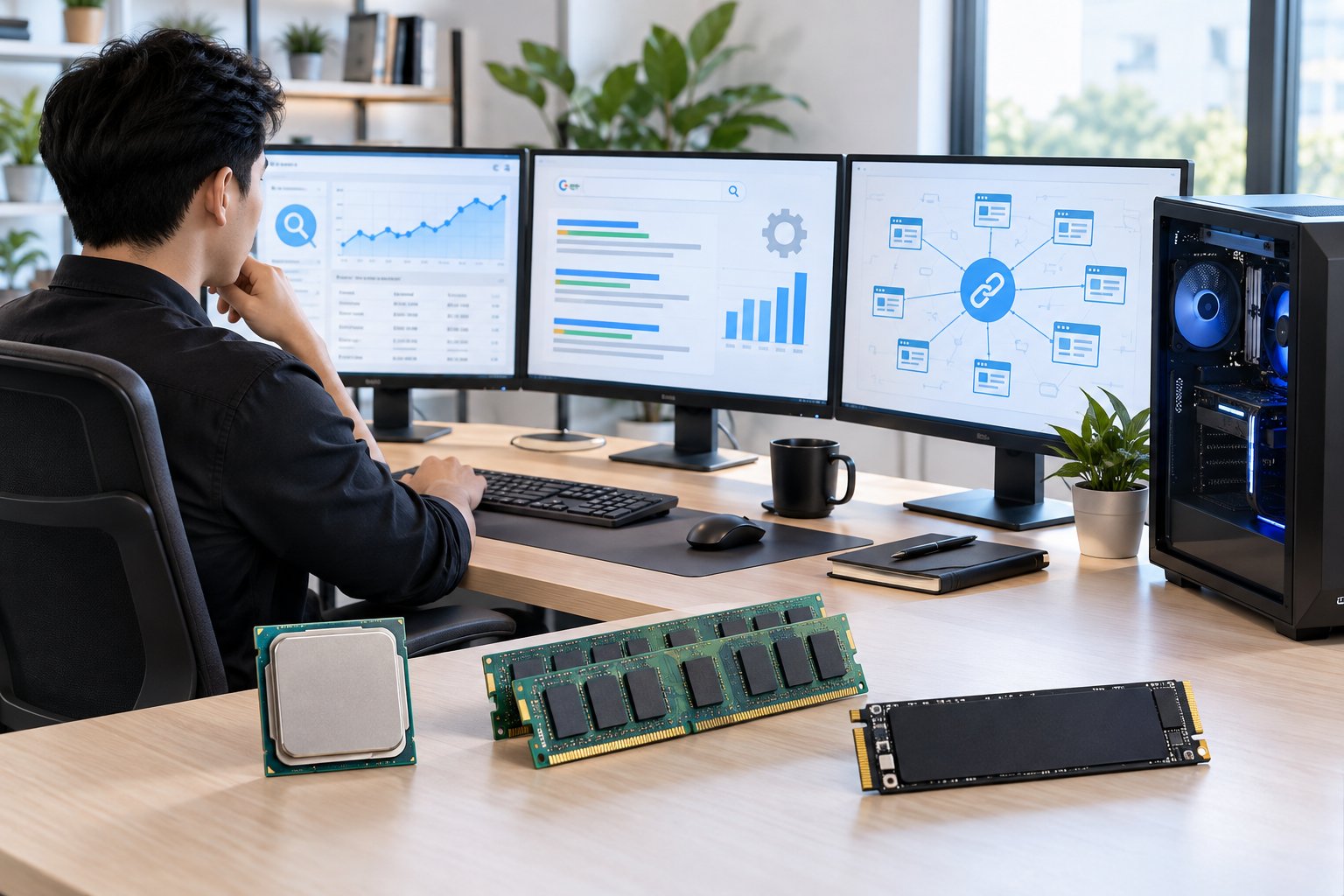 Cấu hình máy tính chạy phần mềm SEO theo nhu cầu 1 Ảnh minh hoạ: Cấu hình máy tính chạy phần mềm SEO theo nhu cầu