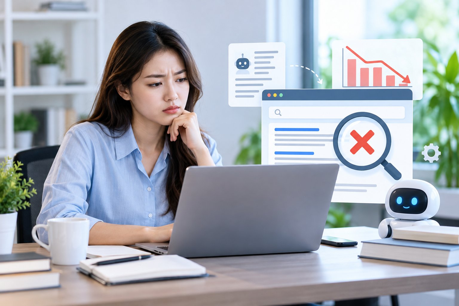 Ảnh minh hoạ: AI viết content có bị Google phạt không?